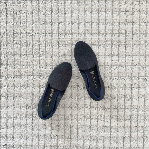 Rothy’s Retired Rare Navy Heather Loafers - Picture 2 of 6